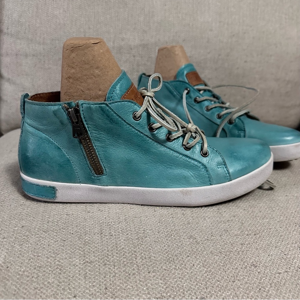 Blackstone JL24 Laguna Leather High Top Sneakers Zippers EUC Size EU 40, US 10 - Picture 5 of 12